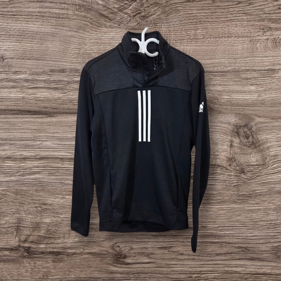 Adidas Black Performance Jacket with High Collar and Slim Fit Size Small - Picture 1 of 6